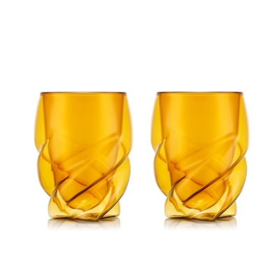 Bodum szklanki z podwójną ścianką Pavina Paris 270 ml 2 szt. brązowe transparentne