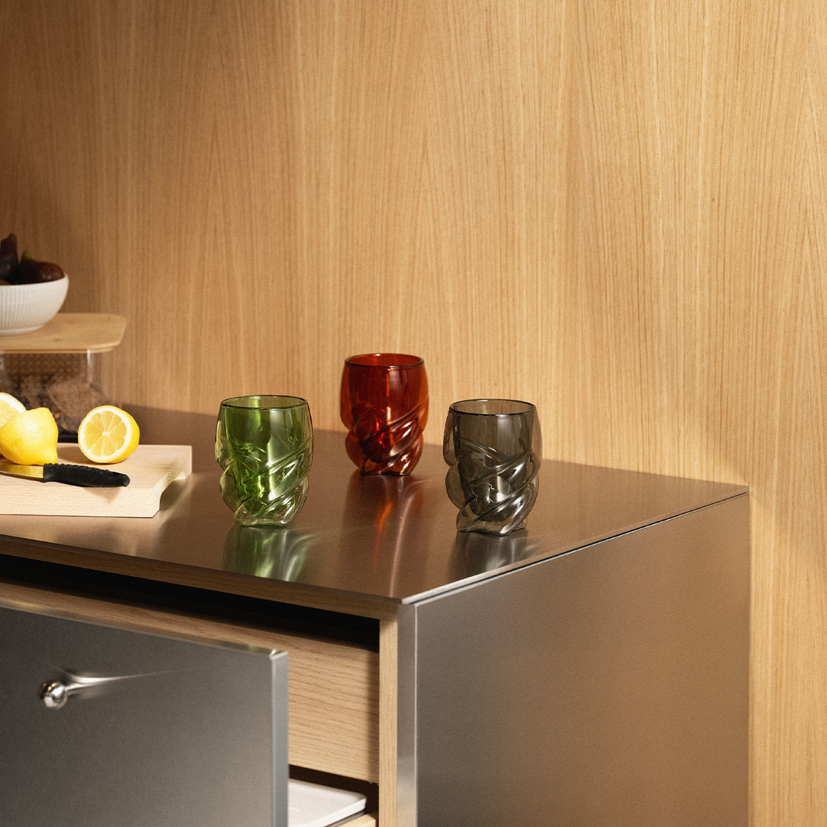 Zestaw 2 szklanek Bodum Pavina Paris 270 ml brązowych transparentnych