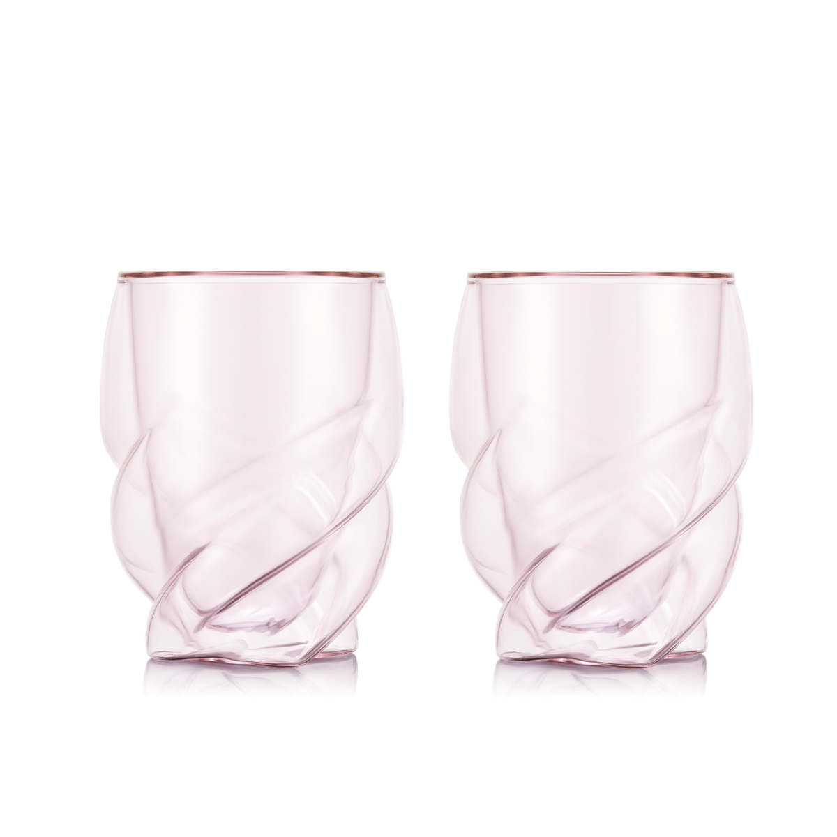 Bodum szklanki z podwójną ścianką Pavina Paris 270 ml 2 szt. różowo transparentne