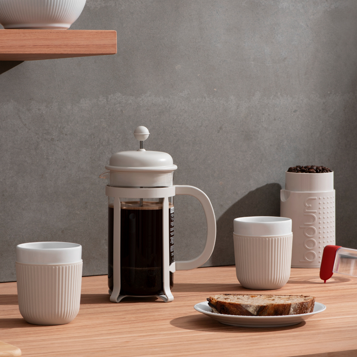 Bodum Java 1L biały do parzenia kawy i naparów