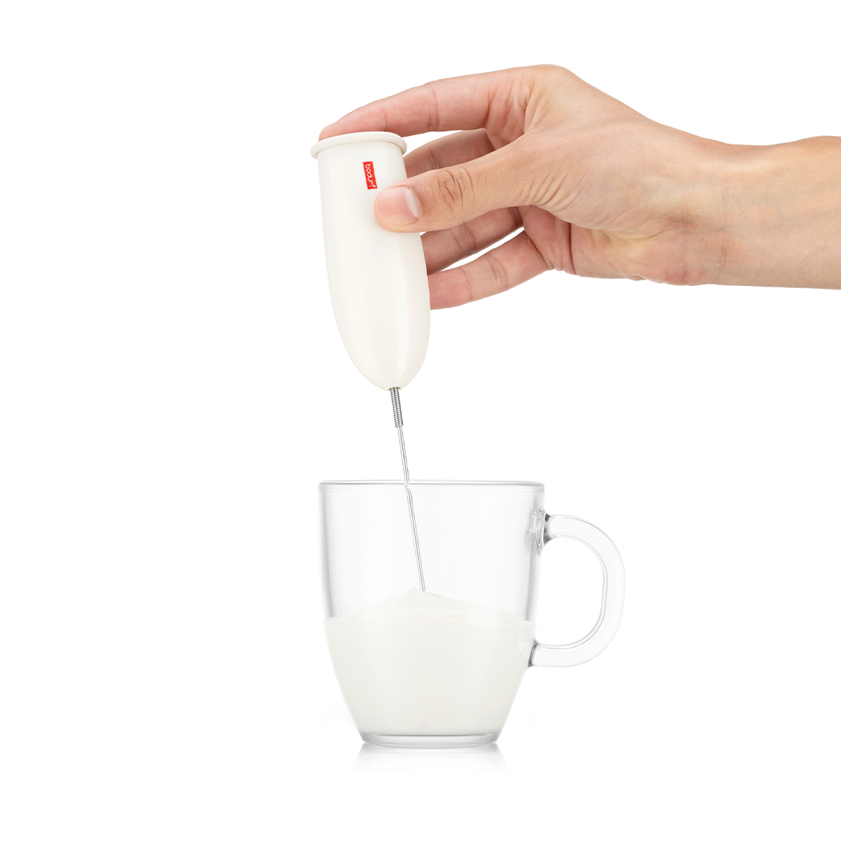 spieniacz do mleka ręczny Schiuma Off white
