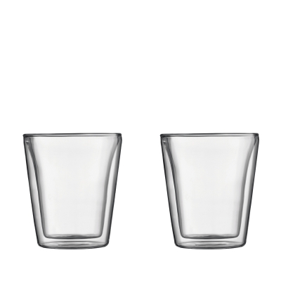Bodum szklanki z podwójną ścianką 2 szt. Bodum Canteen 0.2 l Transparent