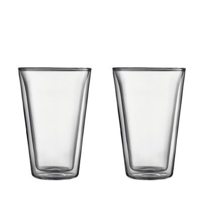Bodum szklanki z podwójną ścianką 2 szt. Bodum Canteen 0.4 l Transparent