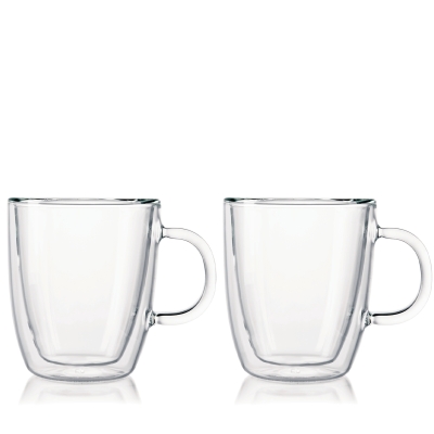 Bodum kubki z podwójną ścianką 2 szt. Bistro 0.3 l Transparent