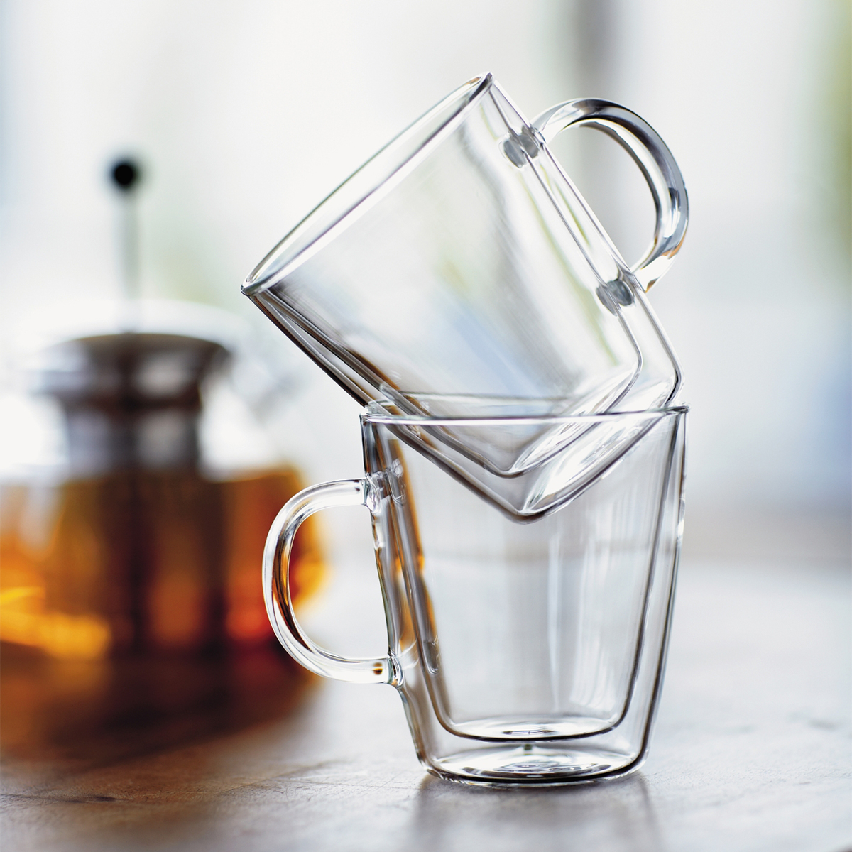 kubki z podwójną ścianką 2 szt. Bistro 0.3 l Transparent - Bodum