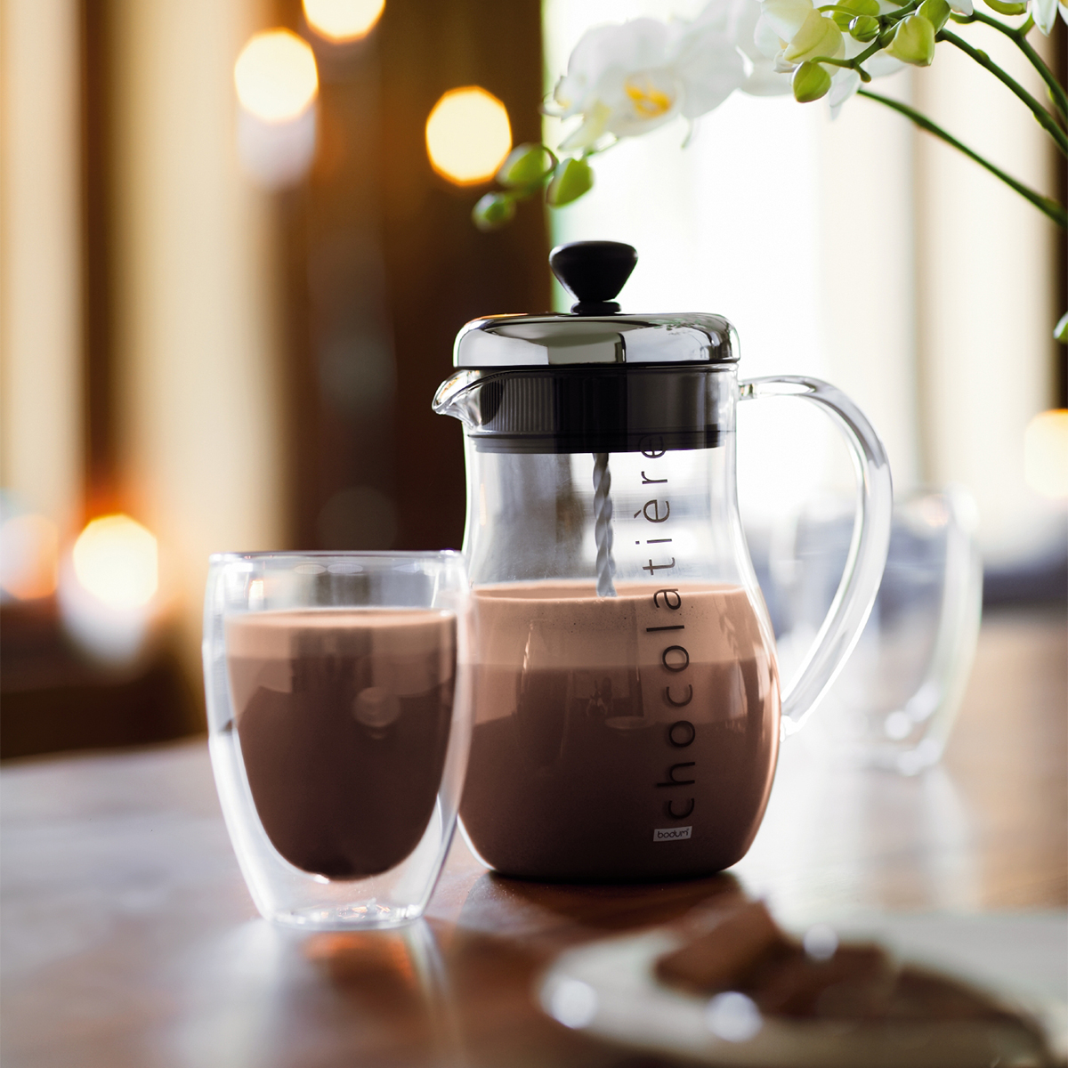 Chocolatiere 1 l Chrome - bodum
