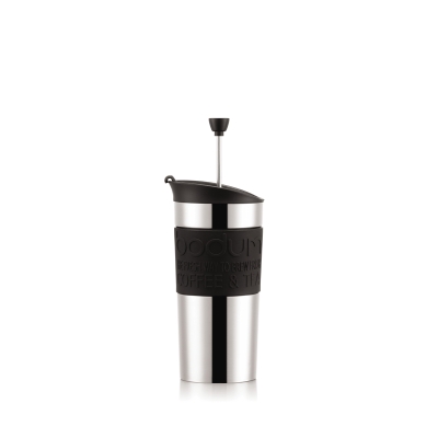 Bodum kubek z zaparzaczem tłokowym do kawy Travel Press 0.35 l Black