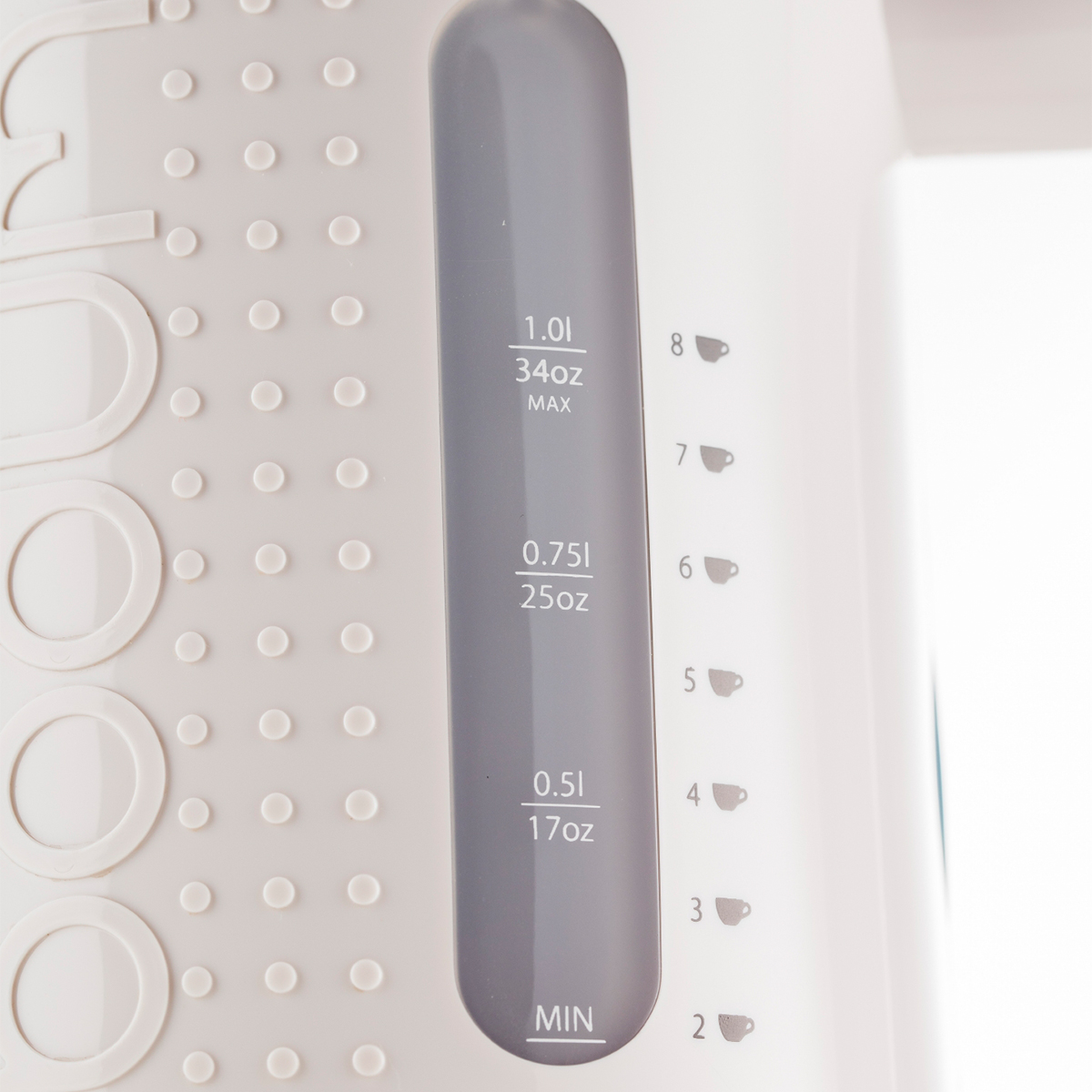 Bodum czajnik elektryczny Bistro 1 l - czytelna skala