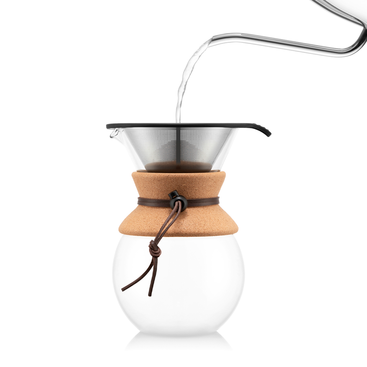 Bodum zaparzacz do kawy z filtrem stałym Pour Over 1 l Cork