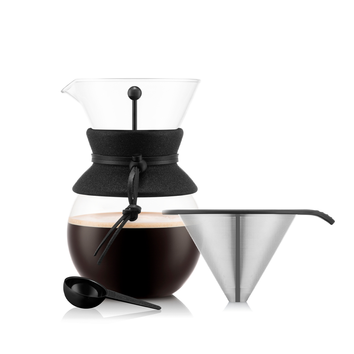 zaparzacz do kawy z filtrem stałym Pour Over 1 l Cork - Dark Roast