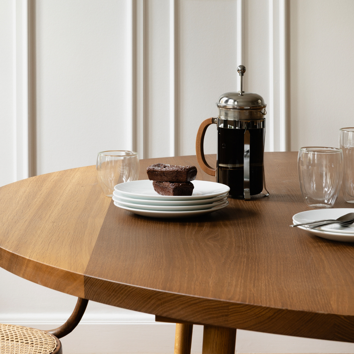 french press do kawy Chambord 1 l Walnut wood