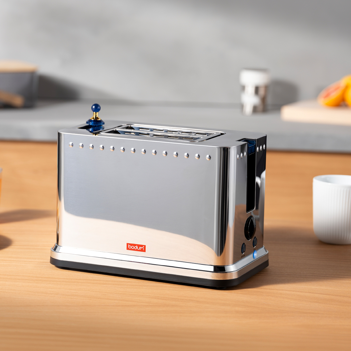 toaster na dwie kromki Ottoni Chrome - bodum