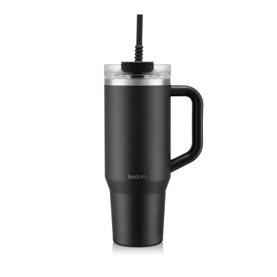 Bodum kubek termiczny ze słomką i uchwytem Travel Mug 1.2 l Black