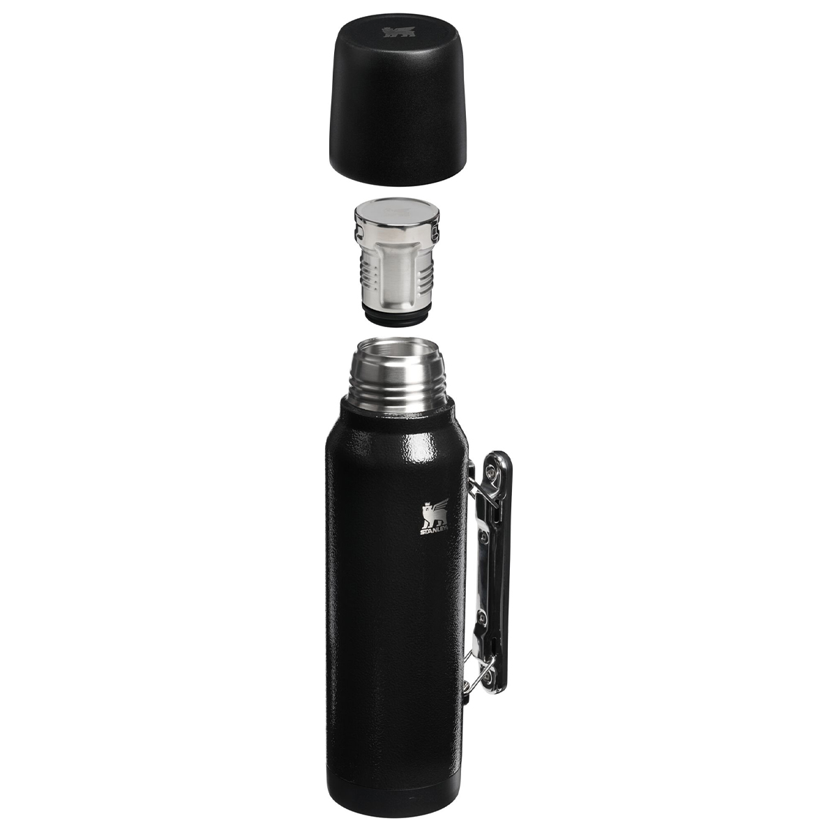 Termos Stanley  z korkiem przelewowym i kubkiem New Legendary Classic 1.4L Hammertone Black