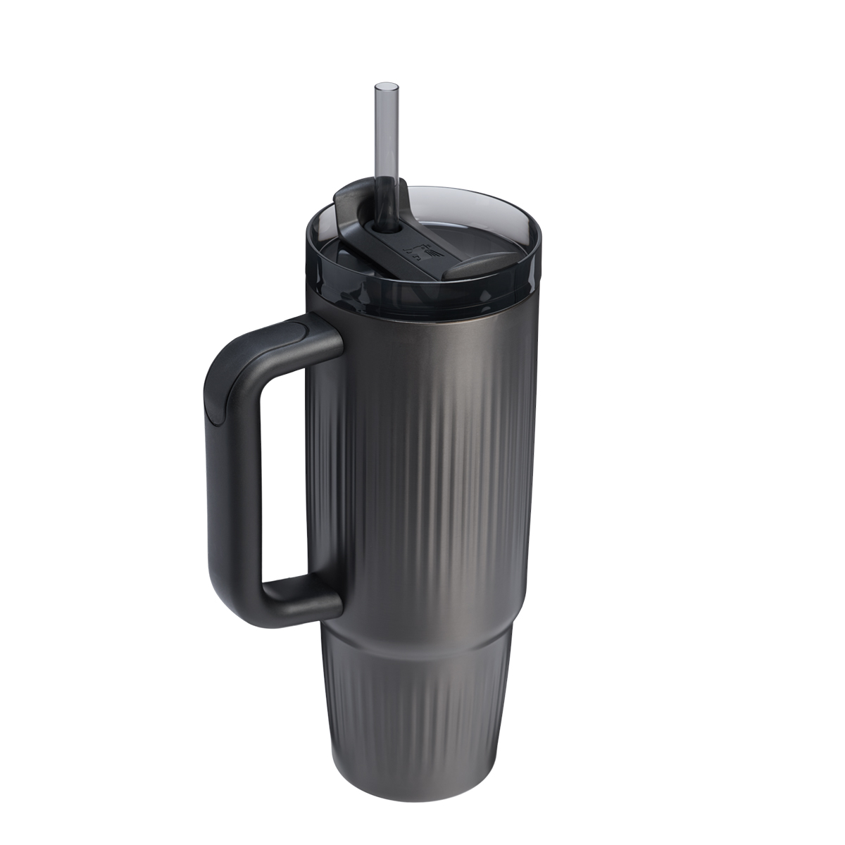 Stanley Quencher® H2.O FlowState™ o ryflowanej powierzchni poj. 0.89L czarny PVD