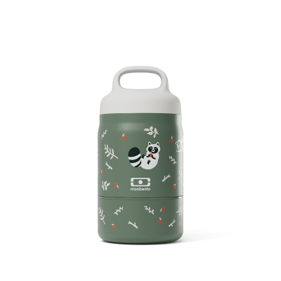 Monbento Handy termos obiadowy dla dzieci 500ml Green Raccoon