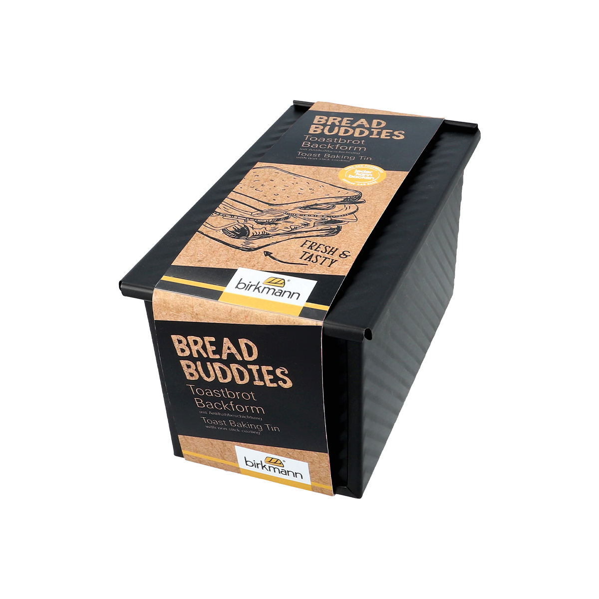 Forma do pieczenia chleba tostowego Shokupan z pokrywką Bread Buddies / Birkmann