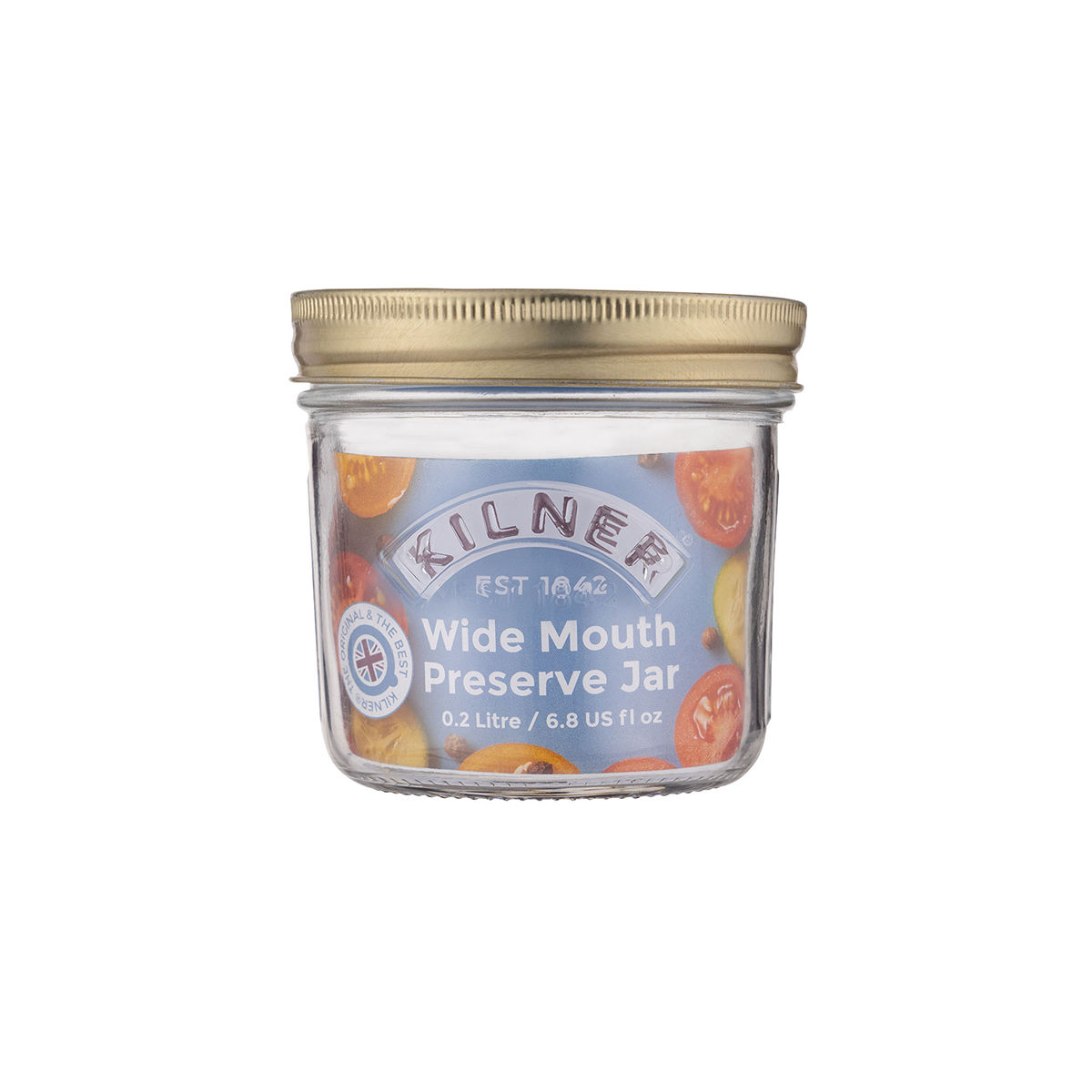 Słoik do przetworów, na dżemy i koniftury. Kilner Wide Mouth 200ml 0025.066