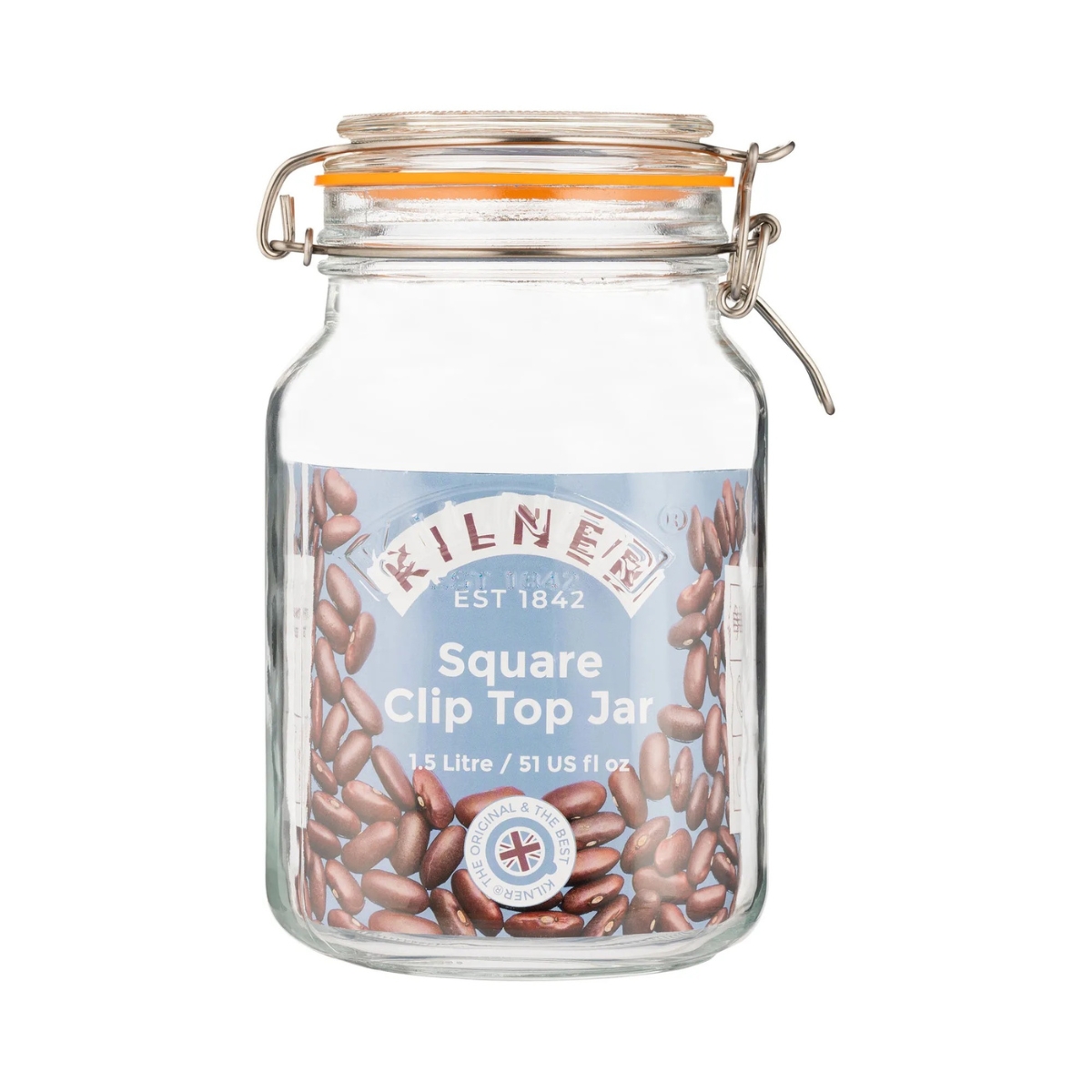 Słoik kwadratowy 1,5L Kilner