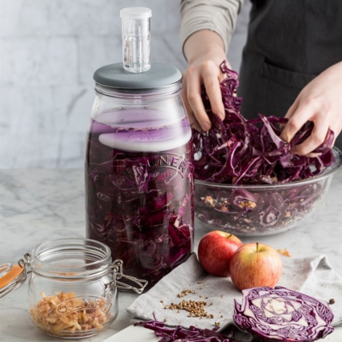 Słoik do fermentacji FERMENTATION SET 3 litry Kilner