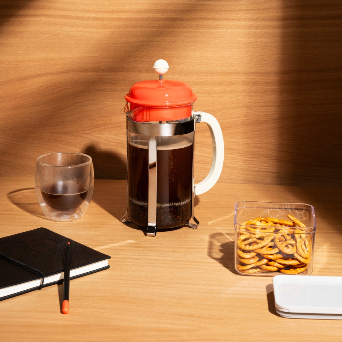 French Press Bodum Caffettiera 1L Light Orange