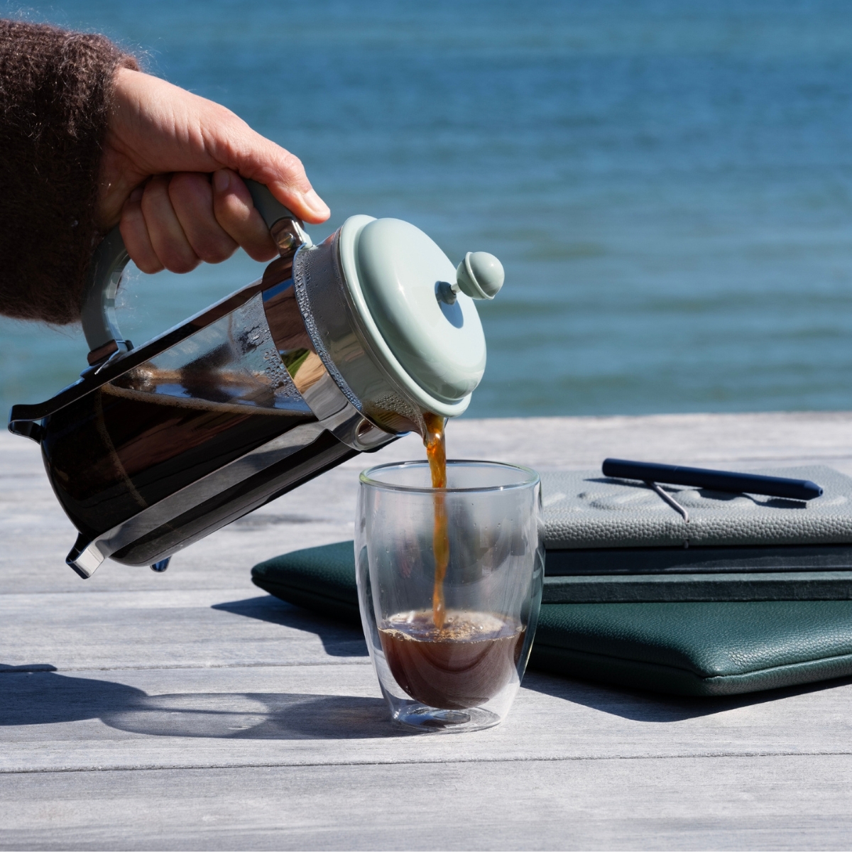 French press Bodum Caffettiera 1L szałwiowy