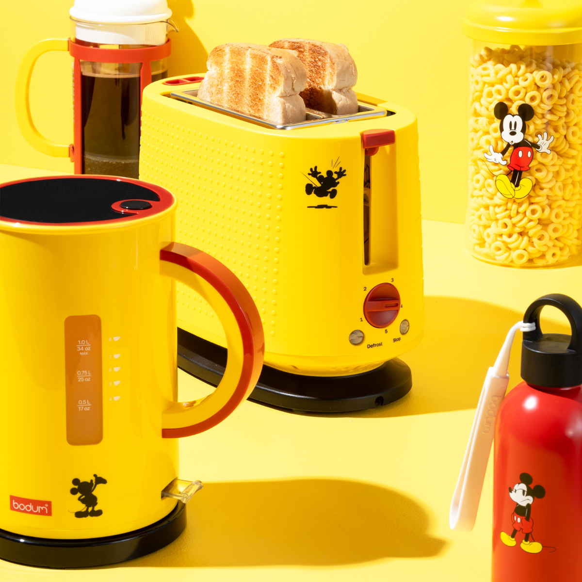 Detal obudowy tostera Bodum Bistro z kolekcji Disney Mickey