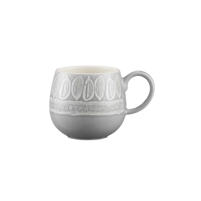 Kubek ceramiczny 350ml IMPRESSIONS Grey Leaf / Mason Cash