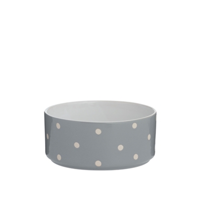 Miska dla psa POLKA DOT Grey 18 cm / Mason Cash