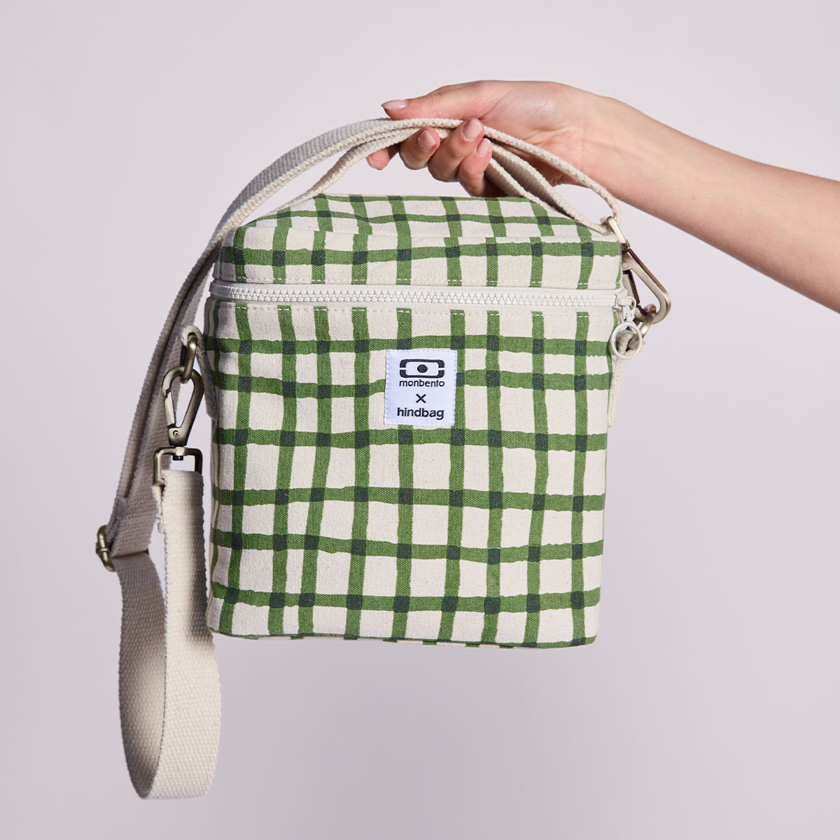 Torba termiczna Hindbag z bawełny organicznej GOTS do lunch boxa