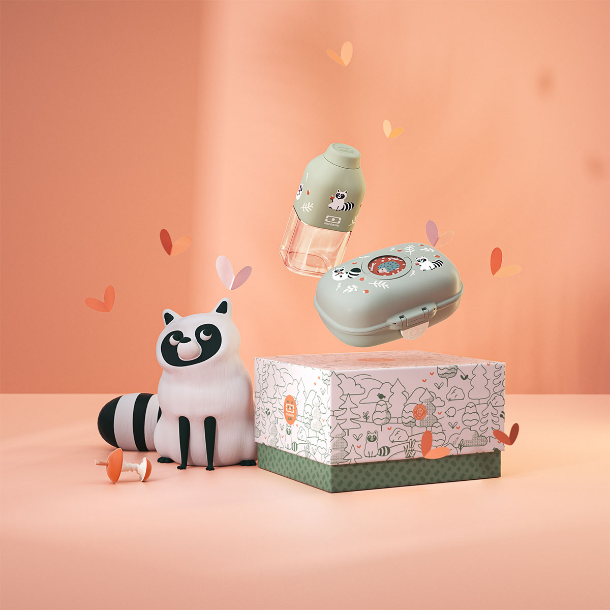 Monbento lunchbox i butelka dla dzieci - szop