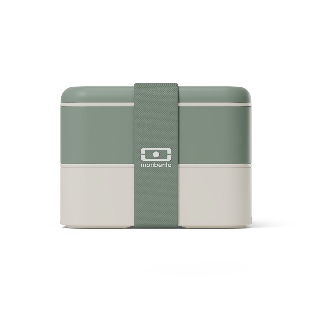 Monbento lunchbox ze sztućcami zielony