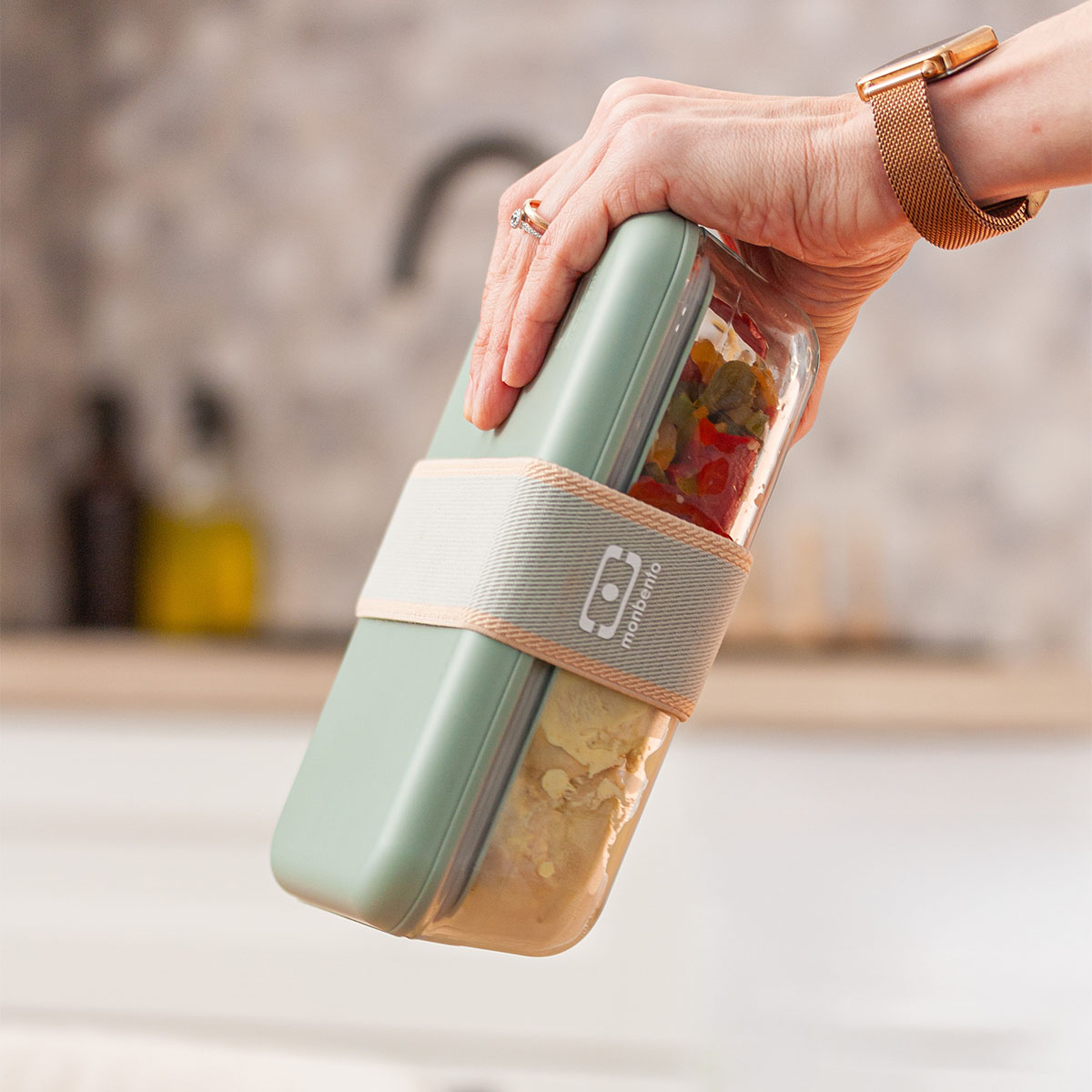 Szklany lunchbox do pracy Monbento x Pyrex