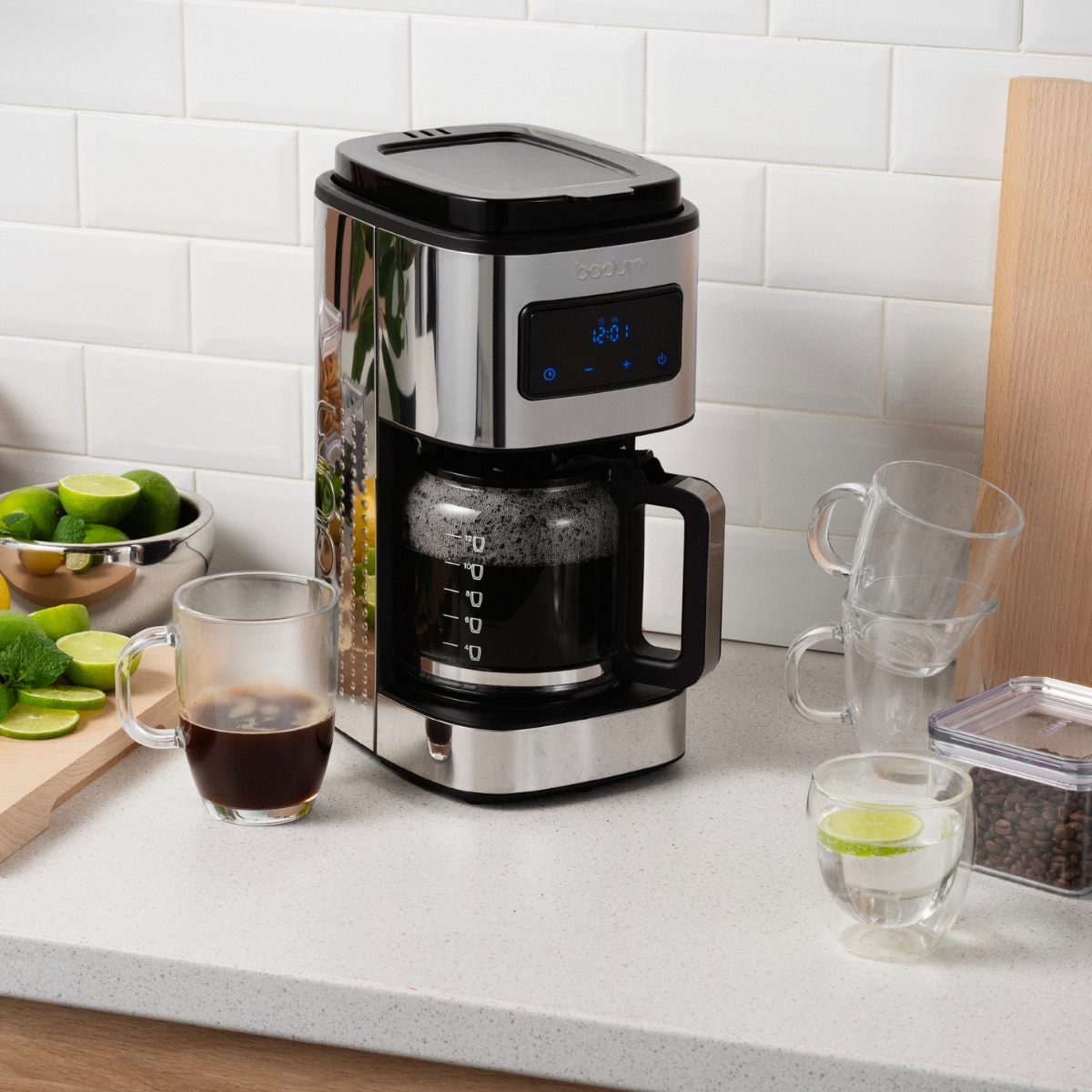 Ekspres przelewowy Bistro 1,5 L Chrome