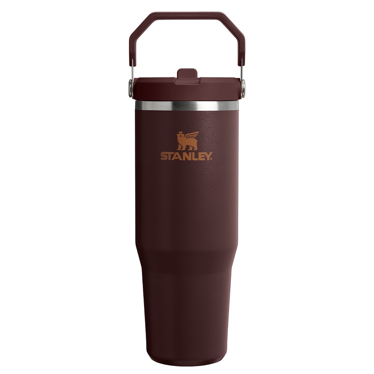 Stanley butelka termiczna z uchwytem IceFlow Flip Straw 890 ml brązowy kolor