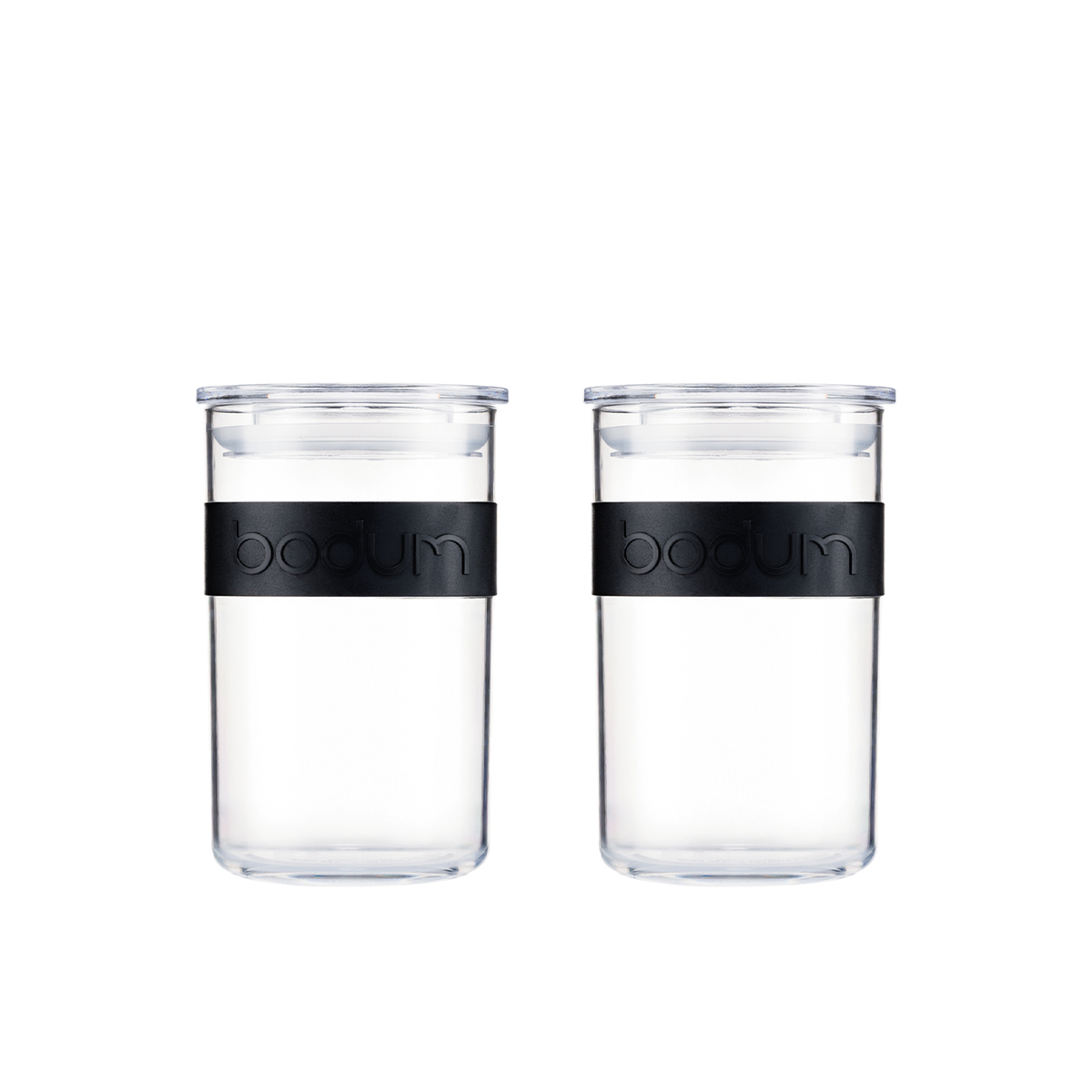 Bodum słoiki do przechowywania 0.6L Presso 2 szt Black