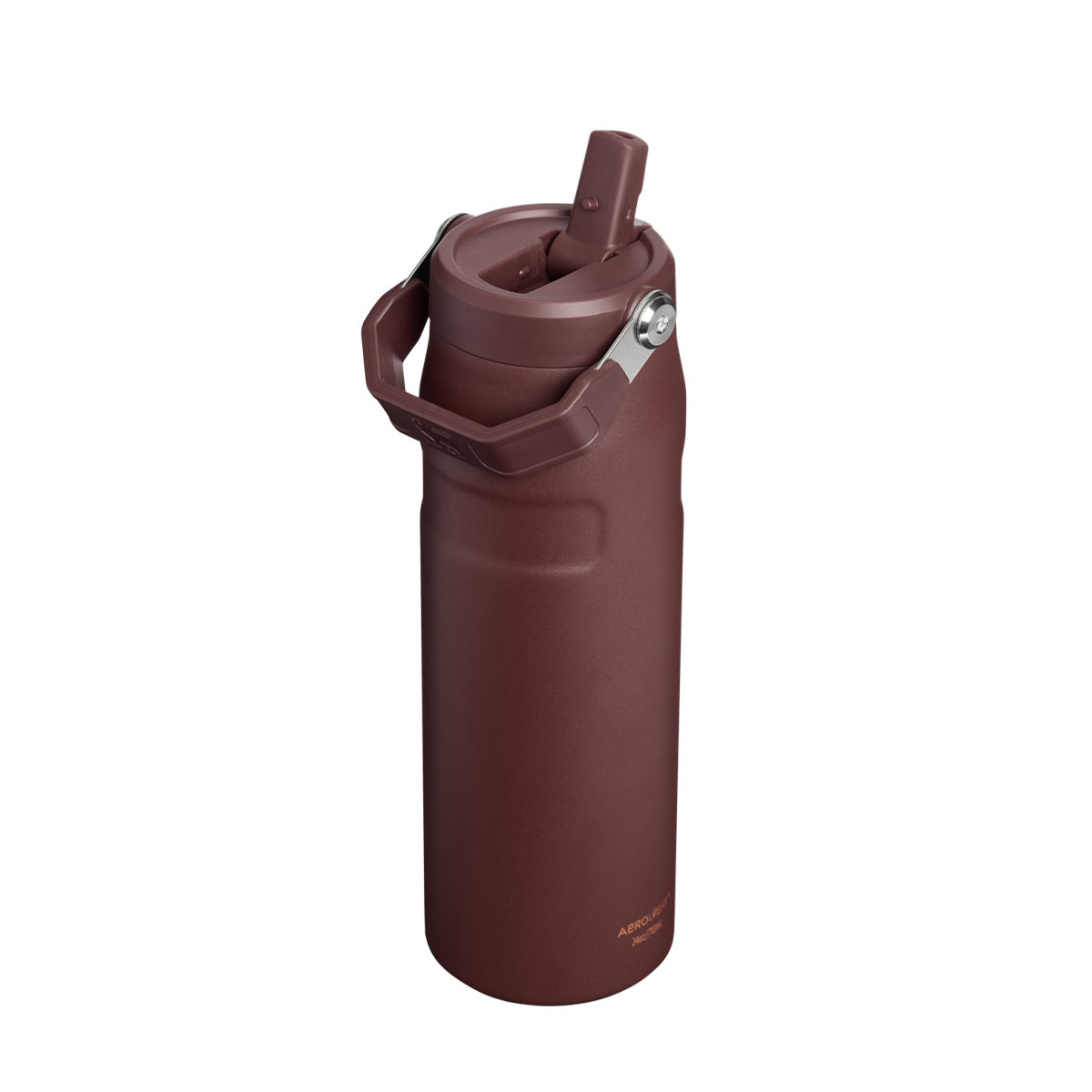 Butelka termiczna na wodę z chowanym ustnikiem i rączką IceFlow™ Flip Straw 710 ml kolor: Coffee