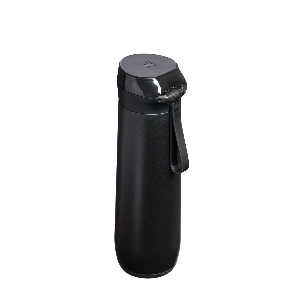 Butelka termiczna na wodę FlowState™ Spring Bottle 590 ml z czarnym silikonowym uchwytem do zawieszania na ręku