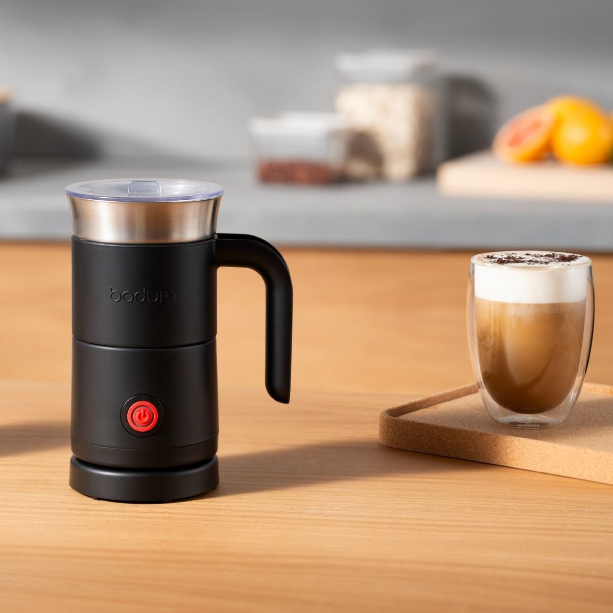Bodum spieniacz do mleka Barista 300 ml z funkcją utrzymywania temperatury mleka