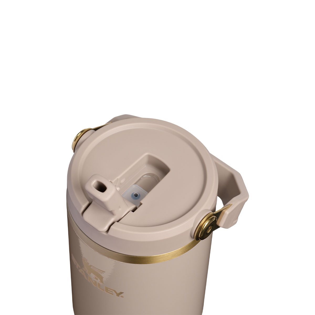 Stanley kubek IceFlow™ Flip Straw 2.0 Tumbler 0.89L Bedrock Gloss, ze złotymi dodatkami. Kod producenta 100000147300