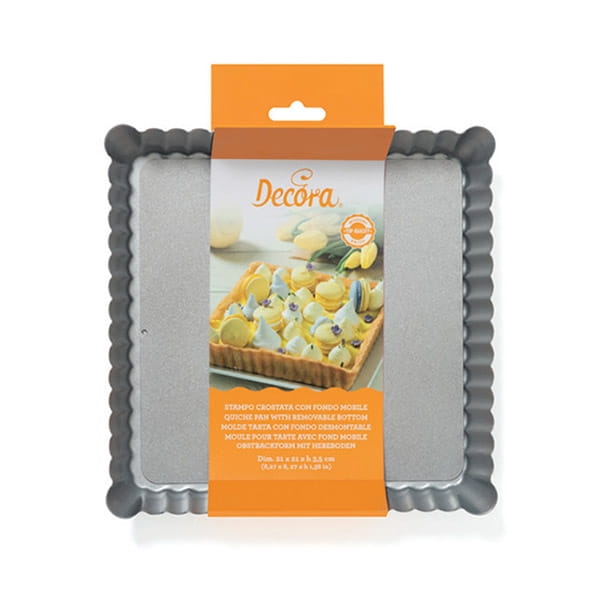 Forma do tarty z wyjmowanym dnem - kwadratowa / Decora 0070025