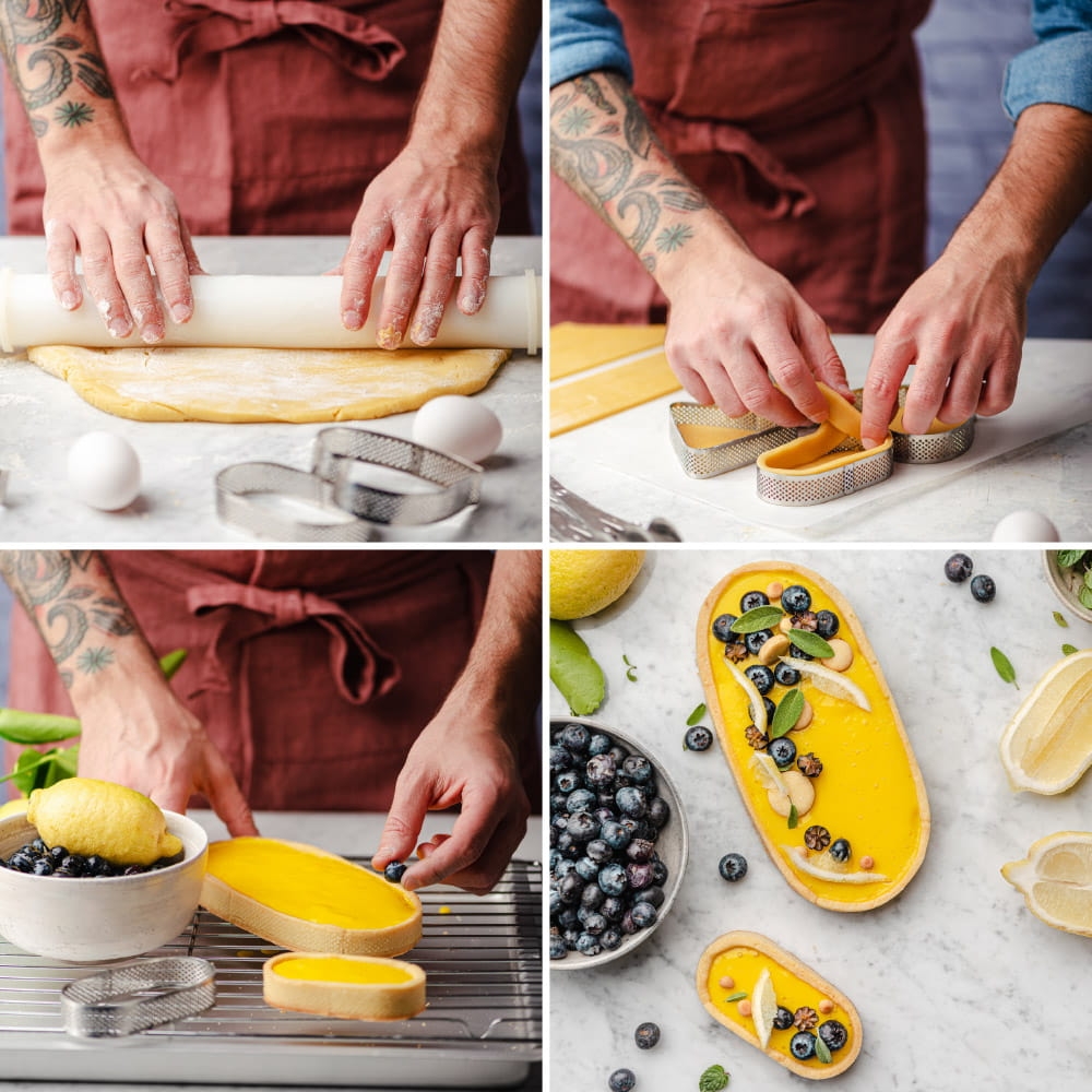 Rant do ciasta perforowany owalny 29 cm / Decora 0064072