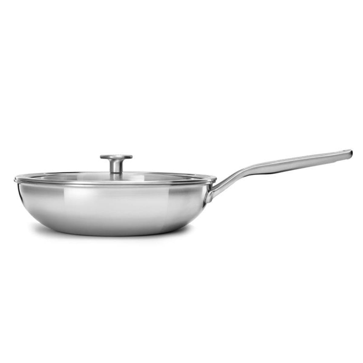 Wok ze stali nierdzewnej z pokrywką - 28 cm / KitchenAid CC003254-001