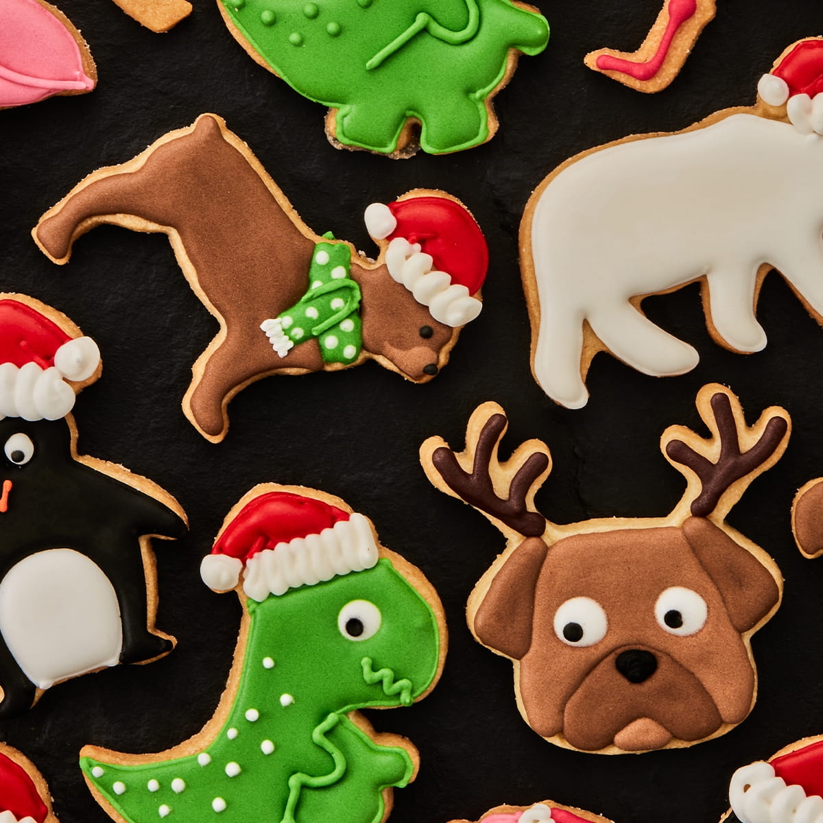 Foremka do wykrawania ciastek ŚWIĄTECZNY MOPS z dekoracją z lukru / Birkmann 199514